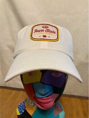 Captivating Headwear Iowa State Cyclones Baseball Hat White Strapback Cap